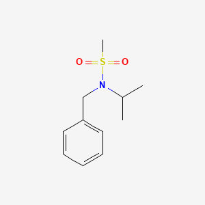 molecular formula C11H17NO2S B5567150 N-benzyl-N-(propan-2-yl)methanesulfonamide 