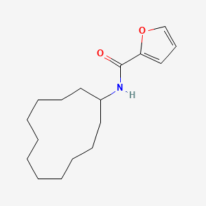 molecular formula C17H27NO2 B5567200 N-cyclododecylfuran-2-carboxamide 