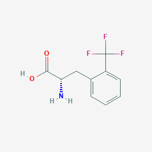 molecular formula C10H10F3NO2 B556742 L-2-Trifluoromethylphenylalanine CAS No. 119009-47-1