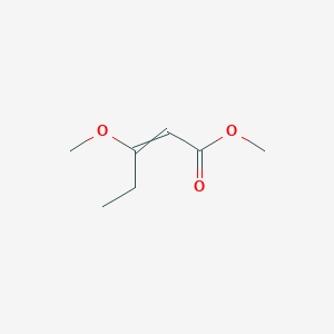 molecular formula C₇H₁₂O₃ B055676 Methyl 3-methoxypent-2-enoate CAS No. 104065-67-0
