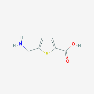 molecular formula C6H7NO2S B055677 5-(Aminomethyl)thiophene-2-carboxylic acid CAS No. 120889-75-0
