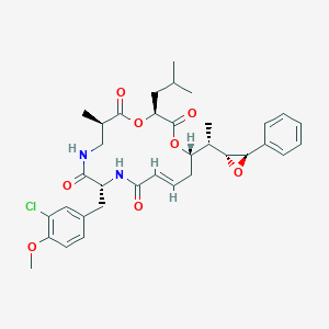 molecular formula C35H43ClN2O8 B055678 Cryptophycin 1 CAS No. 124689-65-2