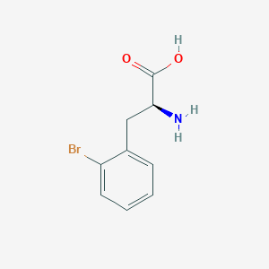 molecular formula C9H10BrNO2 B556782 2-溴-L-苯丙氨酸 CAS No. 42538-40-9
