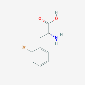 molecular formula C9H10BrNO2 B556783 2-Bromo-D-phenylalanine CAS No. 267225-27-4