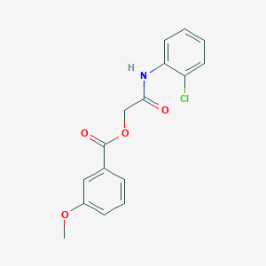 molecular formula C16H14ClNO4 B5567835 [2-(2-Chloroanilino)-2-oxoethyl] 3-methoxybenzoate 
