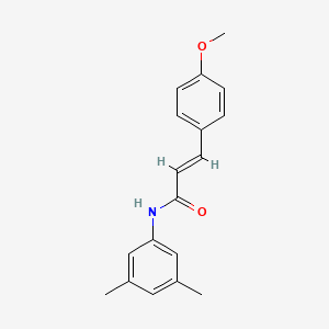 molecular formula C18H19NO2 B5567862 (2E)-N-(3,5-dimethylphenyl)-3-(4-methoxyphenyl)prop-2-enamide 