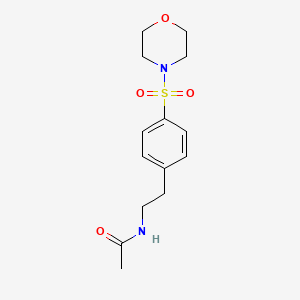 molecular formula C14H20N2O4S B5567884 N-{2-[4-(MORPHOLINE-4-SULFONYL)PHENYL]ETHYL}ACETAMIDE 
