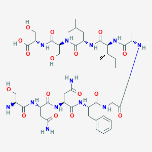 molecular formula C43H68N12O16 B055679 Amylin (20-29) (human) CAS No. 118068-30-7