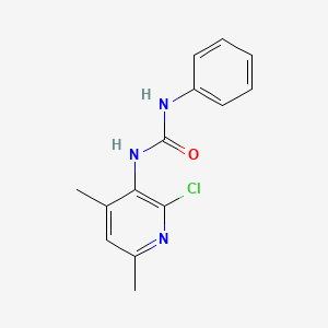 molecular formula C14H14ClN3O B5568080 3-(2-CHLORO-4,6-DIMETHYLPYRIDIN-3-YL)-1-PHENYLUREA 