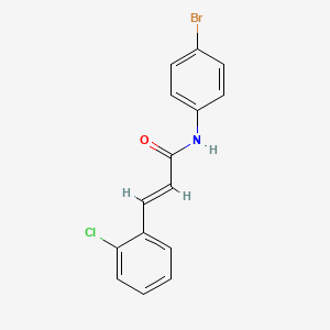 molecular formula C15H11BrClNO B5568192 (2E)-N-(4-bromophenyl)-3-(2-chlorophenyl)prop-2-enamide 