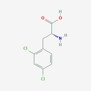 molecular formula C9H9Cl2NO2 B556832 2,4-Dichloro-D-phenylalanine CAS No. 114872-98-9
