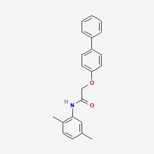 molecular formula C22H21NO2 B5568388 2-(4-biphenylyloxy)-N-(2,5-dimethylphenyl)acetamide 