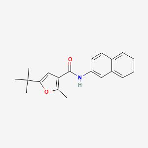 molecular formula C20H21NO2 B5568408 5-tert-butyl-2-methyl-N-(naphthalen-2-yl)furan-3-carboxamide 