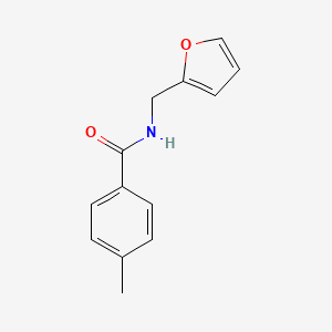molecular formula C13H13NO2 B5568414 N-(furan-2-ylmethyl)-4-methylbenzamide CAS No. 199443-19-1