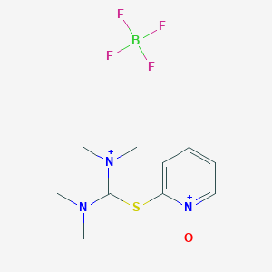 molecular formula C10H16BF4N3OS B556853 2-(1-Oxy-pyridin-2-yl)-1,1,3,3-tetramethylisothiouronium tetrafluoroborate CAS No. 255825-38-8