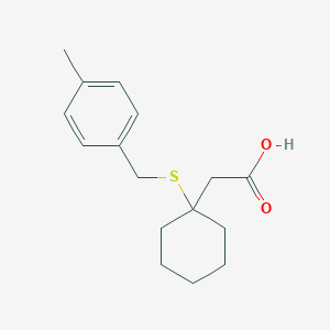 molecular formula C16H22O2S B556867 [1-(4-Methyl-benzylsulfanyl)-cyclohexyl]-acetic acid CAS No. 87242-91-9