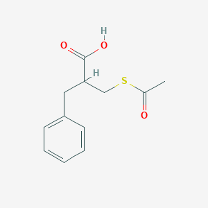 molecular formula C12H14O3S B556880 2-[(Acetylthio)methyl]-3-phenylpropionic Acid CAS No. 80969-99-9