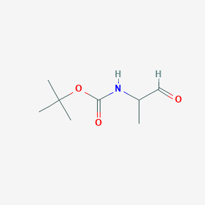 molecular formula C8H15NO3 B055689 tert-Butyl (1-oxopropan-2-yl)carbamate CAS No. 114857-00-0