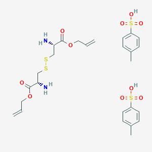 molecular formula C12H20N2O4S2 · 2C7H8O3S B556893 L-Cystine bisallyl ester di(p-toluenesulfonate) salt CAS No. 142601-71-6