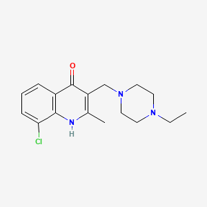 molecular formula C18H16O4 B5568952 8-chloro-3-[(4-ethylpiperazin-1-yl)methyl]-2-methylquinolin-4-ol CAS No. 6158-56-1
