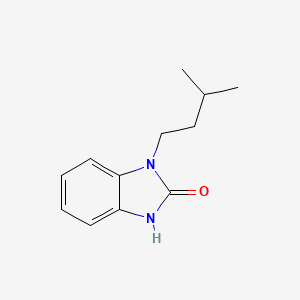 molecular formula C12H16N2O B5569088 1-isopentyl-1H-benzo[d]imidazol-2(3H)-one CAS No. 305347-10-8