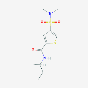 molecular formula C11H18N2O3S2 B5569123 N-butan-2-yl-4-(dimethylsulfamoyl)thiophene-2-carboxamide 