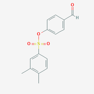 molecular formula C15H14O4S B055692 4-Formylphenyl 3,4-dimethylbenzenesulfonate CAS No. 124852-63-7
