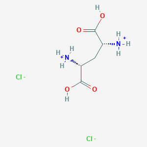 molecular formula C5H12Cl2N2O4 B556923 (2R,4R)-2,4-Diaminopentanedioic acid dihydrochloride CAS No. 390362-42-2