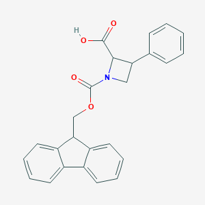 molecular formula C25H21NO4 B556933 Fmoc-Trans-3-Phenylazetidine-2-Carboxylic Acid CAS No. 204320-45-6