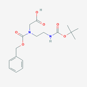 molecular formula C17H24N2O6 B556965 Z-N-(N-beta-Boc-aminoethyl)-gly-OH CAS No. 34046-07-6