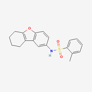 molecular formula C19H19NO3S B5569687 2-methyl-N-(6,7,8,9-tetrahydrodibenzo[b,d]furan-2-yl)benzenesulfonamide CAS No. 5859-56-3