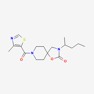 3-(1-methylbutyl)-8-[(4-methyl-1,3-thiazol-5-yl)carbonyl]-1-oxa-3,8-diazaspiro[4.5]decan-2-one