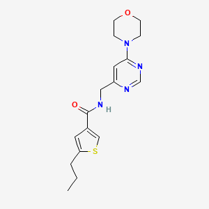 N-{[6-(4-morpholinyl)-4-pyrimidinyl]methyl}-5-propyl-3-thiophenecarboxamide