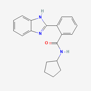 2-(1H-benzimidazol-2-yl)-N-cyclopentylbenzamide