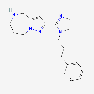 2-[1-(3-phenylpropyl)-1H-imidazol-2-yl]-5,6,7,8-tetrahydro-4H-pyrazolo[1,5-a][1,4]diazepine dihydrochloride