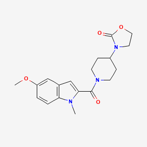 3-{1-[(5-methoxy-1-methyl-1H-indol-2-yl)carbonyl]-4-piperidinyl}-1,3-oxazolidin-2-one