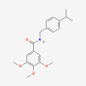molecular formula C20H25NO4 B5569781 N-(4-isopropylbenzyl)-3,4,5-trimethoxybenzamide CAS No. 5924-16-3