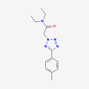 molecular formula C14H19N5O B5569784 N,N-DIETHYL-2-[5-(4-METHYLPHENYL)-2H-1,2,3,4-TETRAZOL-2-YL]ACETAMIDE 