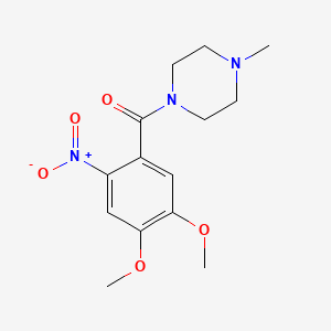 1-(4,5-dimethoxy-2-nitrobenzoyl)-4-methylpiperazine