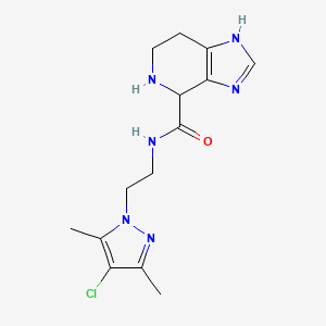 N-[2-(4-chloro-3,5-dimethyl-1H-pyrazol-1-yl)ethyl]-4,5,6,7-tetrahydro-1H-imidazo[4,5-c]pyridine-4-carboxamide dihydrochloride