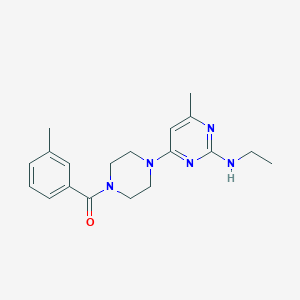 N-ethyl-4-methyl-6-[4-(3-methylbenzoyl)-1-piperazinyl]-2-pyrimidinamine