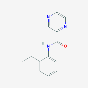 molecular formula C13H13N3O B5570102 N-(2-ethylphenyl)pyrazine-2-carboxamide 