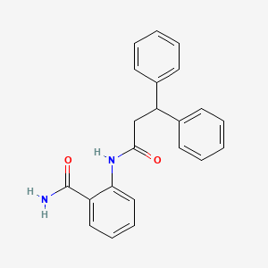 molecular formula C22H20N2O2 B5570171 2-(3,3-Diphenylpropanamido)benzamide 