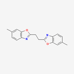 molecular formula C18H16N2O2 B5570179 6-methyl-2-[2-(6-methyl-1,3-benzoxazol-2-yl)ethyl]-1,3-benzoxazole 