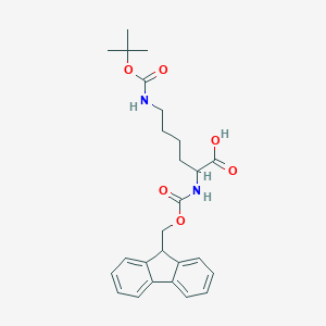 6-{[(Tert-butoxy)carbonyl]amino}-2-({[(9H-fluoren-9-YL)methoxy]carbonyl}amino)hexanoic acid
