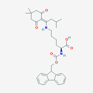 molecular formula C34H42N2O6 B557028 Fmoc-Lys(IvDde)-OH CAS No. 204777-78-6