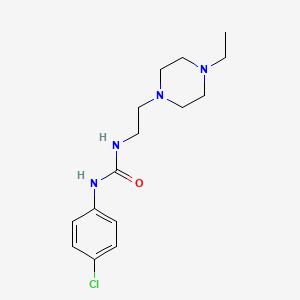 molecular formula C15H23ClN4O B5570405 1-(4-Chlorophenyl)-3-[2-(4-ethylpiperazin-1-yl)ethyl]urea 