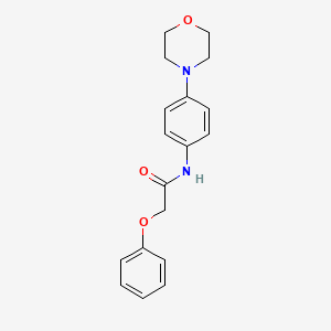 molecular formula C18H20N2O3 B5570457 N-(4-morpholin-4-ylphenyl)-2-phenoxyacetamide 
