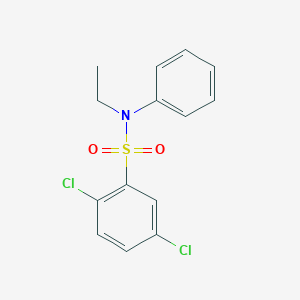 molecular formula C14H13Cl2NO2S B5570536 2,5-dichloro-N-ethyl-N-phenylbenzene-1-sulfonamide 