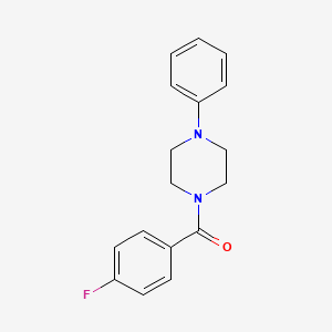 molecular formula C17H17FN2O B5570664 (4-Fluorophenyl)(4-phenylpiperazin-1-yl)methanone CAS No. 330469-23-3
